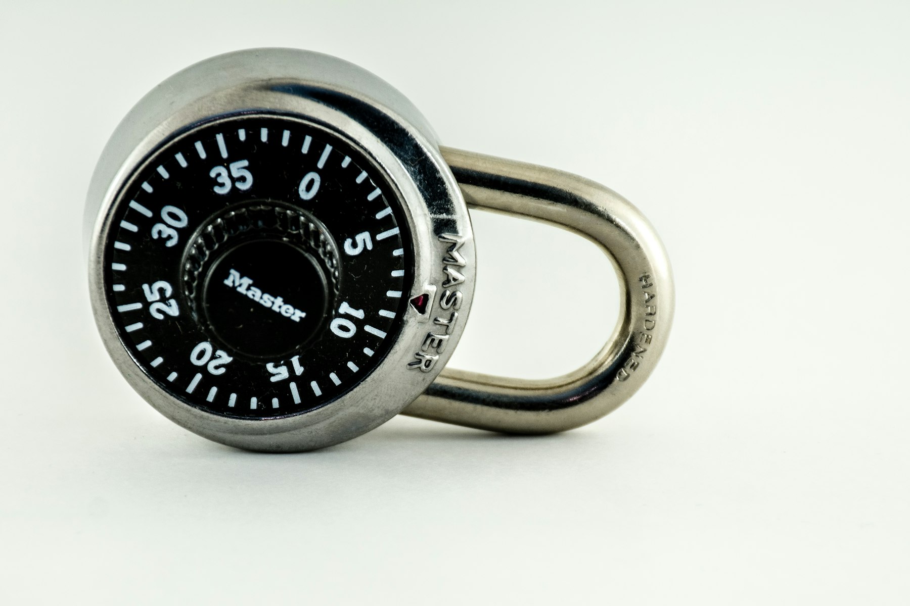 A silver and black combination dial